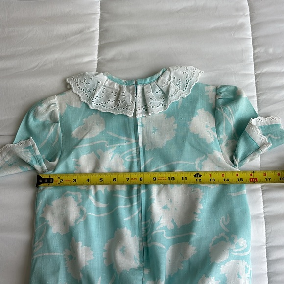 Vintage Dropped Waist Floral Mini Dress - Picture 11 of 13